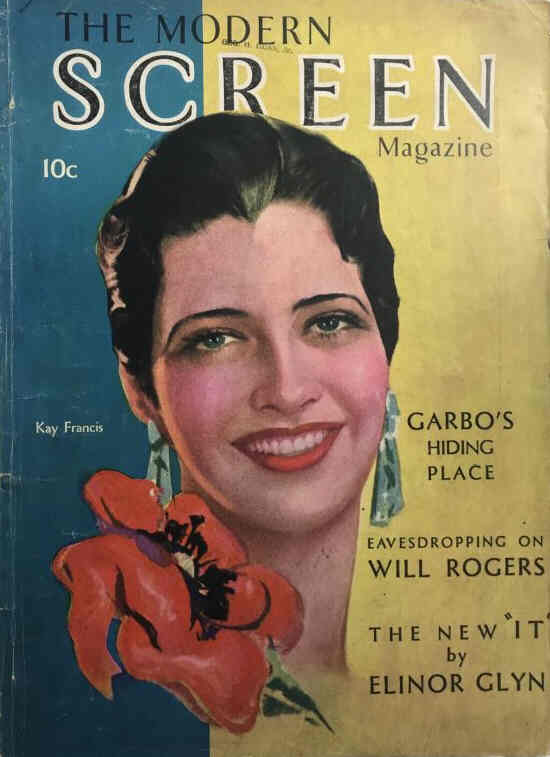 MODERN SCREEN magazine cover Issue 1 November 1930